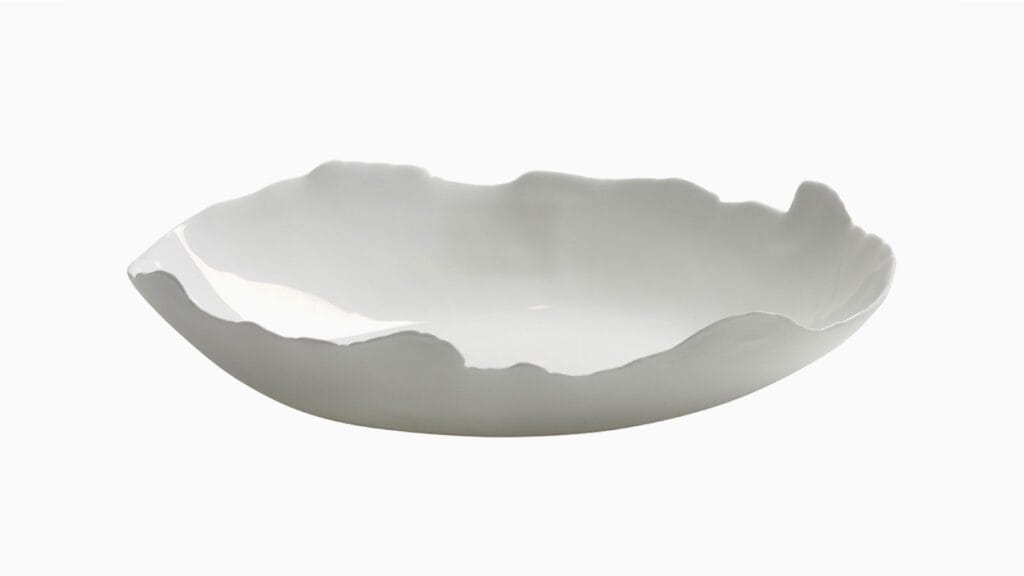 Fat Deep Oval Plate, vit